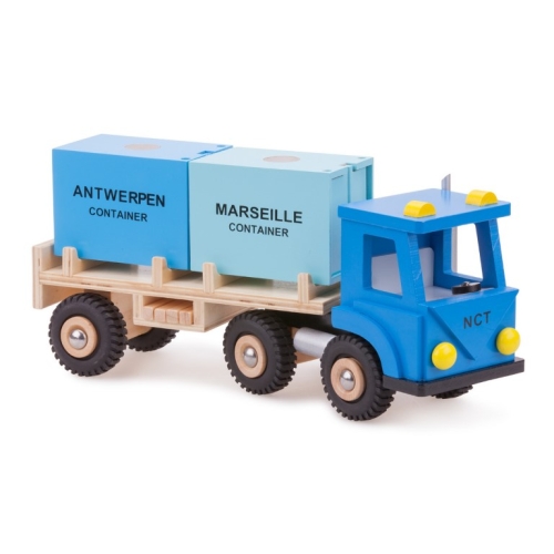 Nuevo camión de juguetes clásicos con 2 contenedores
